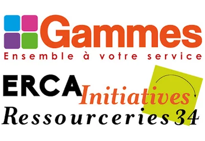 Logo Gammes / ERCA Initiatives - Ressourceries 34